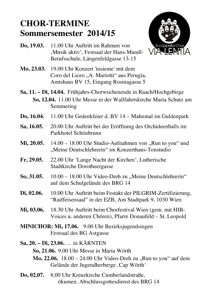 VIA LENTIA - AUSHANG_SS 2015_neu
