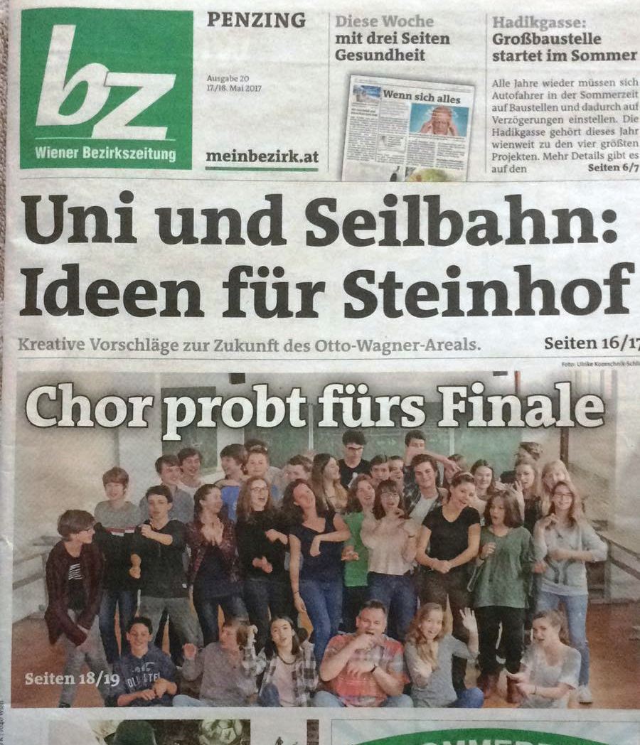 Titelblatt Bezirkszeitung Mai 2017